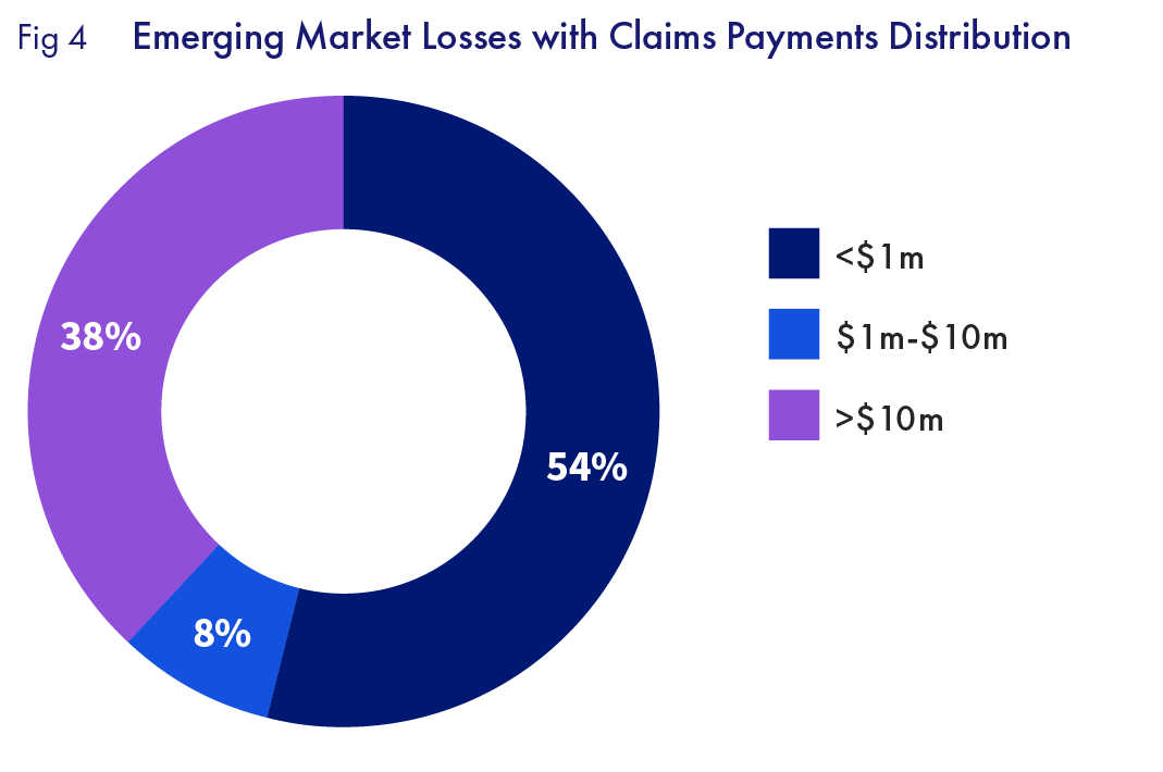 Global Losses with Claims Payments Distribution