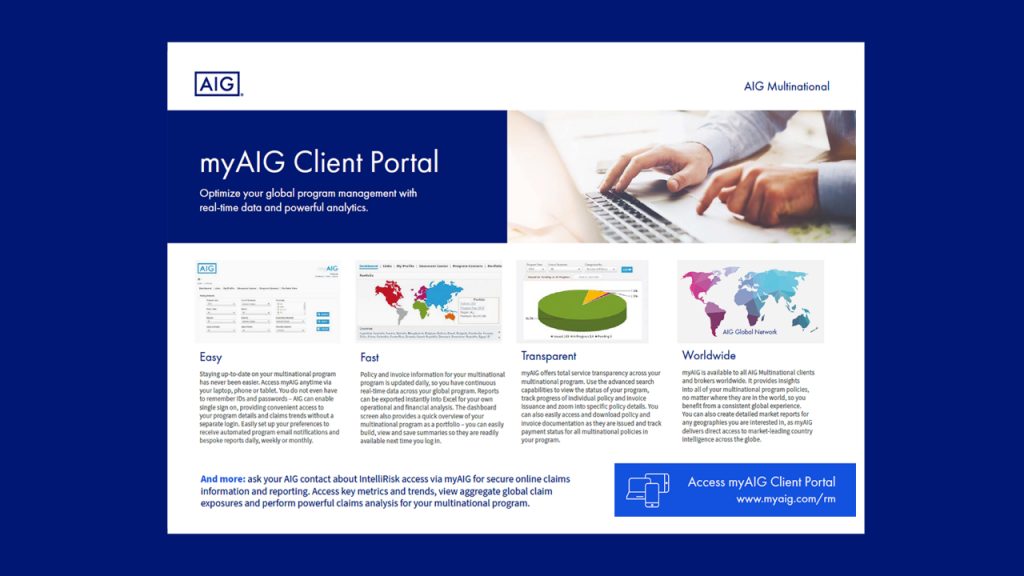 MyAIG Client Portal