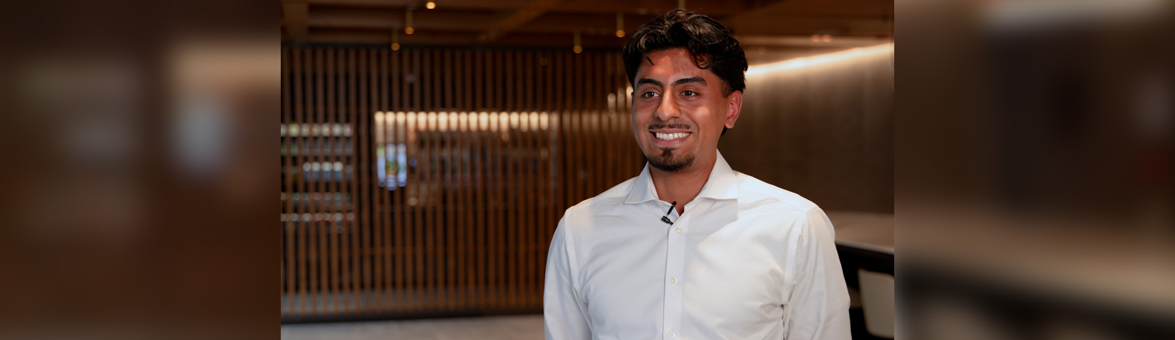 AIG intern smiling